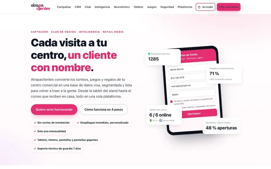 Atrapaclientes — Punto de venta