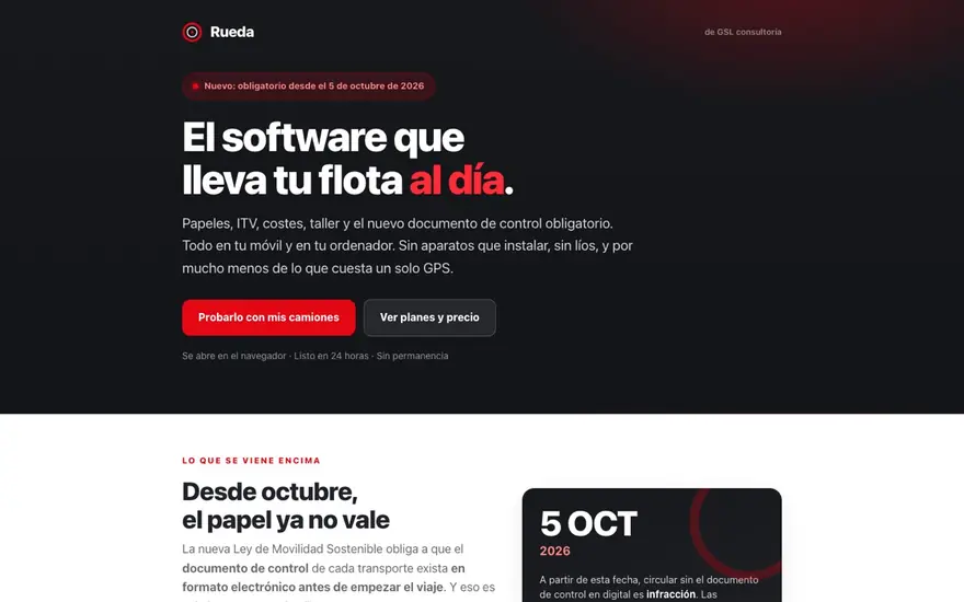 Rueda — Flotas de transporte